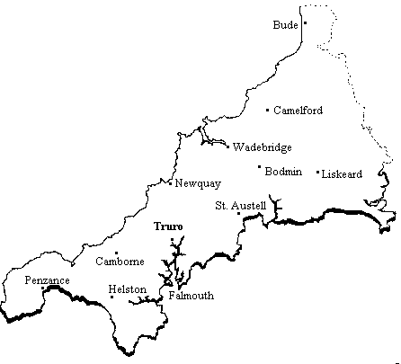Cornwall map